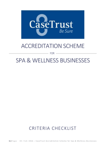 casetrust criteria for spa & wellness businesses