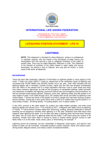 LPS-16 Lightning - International Life Saving Federation