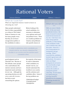 Rational Voters - Adrianne robinson