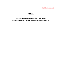 MFSC, 2005. Nepal`s Thematic Report on Mountain Biodiversity