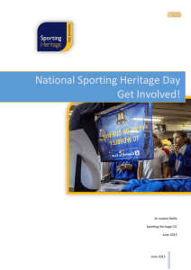 General Fact Sheet - National Sporting Heritage Day