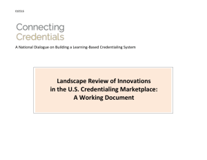 Landscape Review of Innovations