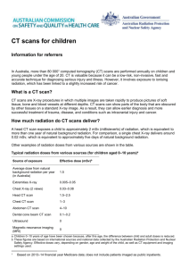 CT scans for children - Australian Commission on Safety and Quality