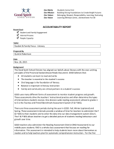 accountability report - Good Spirit School Division