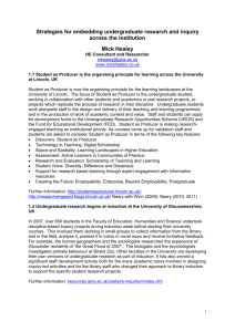 Undergraduate Research Opportunities Program at the