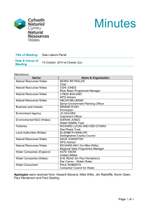 Title of Meeting: - Natural Resources Wales