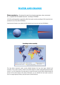 Water scarcity is… - The Geographer online