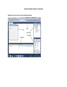 Visual Studio Express (VB.Net or C#) Tutorial