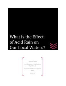 Acid Rain Report
