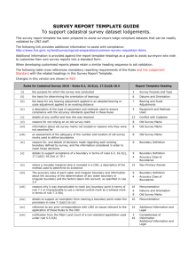 Survey Report template (v7 - April 2015)