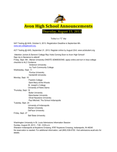 Avon High School Announcements