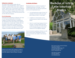 Bachelor of Arts in Latin American Studies