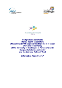 Mental Health Social Work Student Information Pack