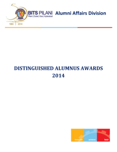 Nomination Form for “BITS Pilani Distinguished Alumnus Awards”