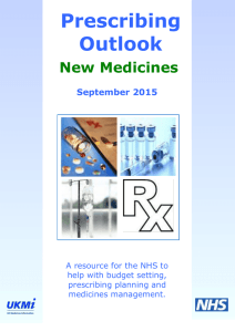 Table 2. Drugs in Prescribing Outlook 2014 - development