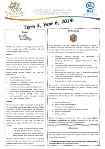 Term 3, Year 6, 2014! - Campbell Primary School