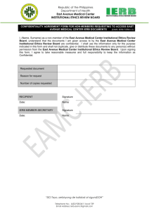EAMC IERB Form 4.3
