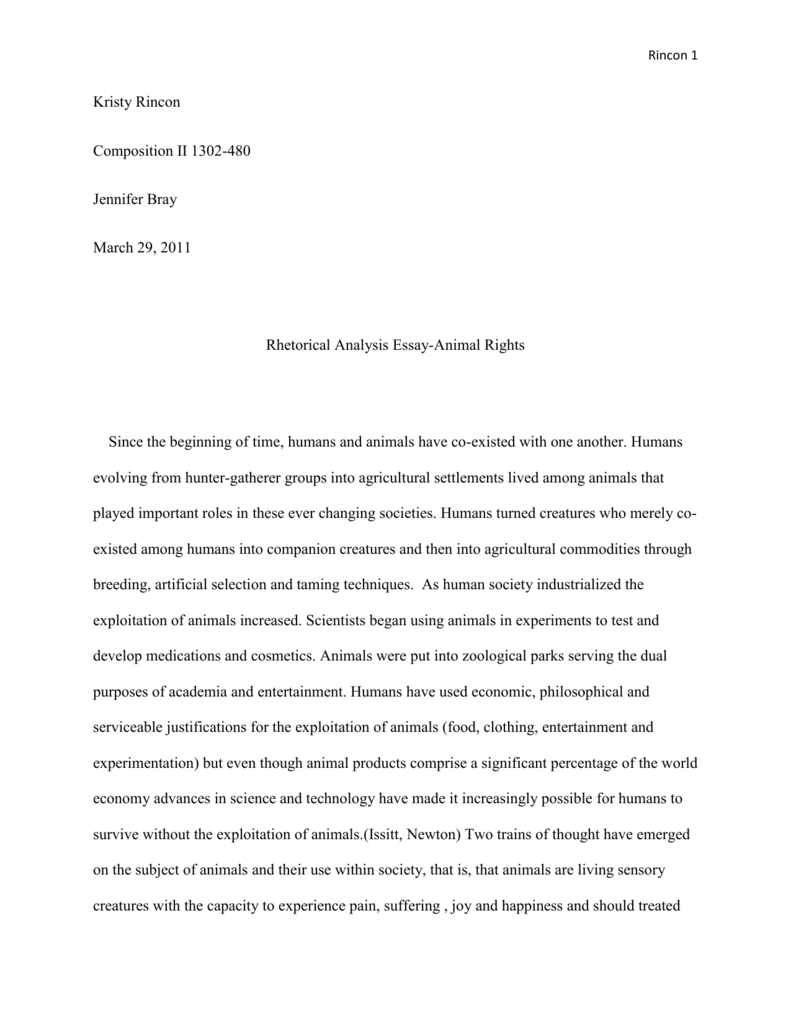 animal rights research paper
