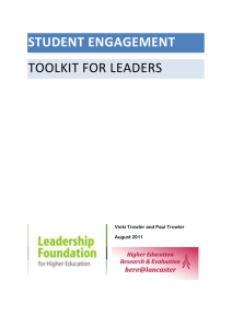 Student Engagement - Leadership Foundation for Higher Education