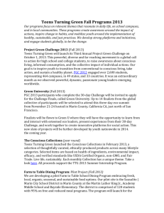 TTG 2013 Program Overview Sheet
