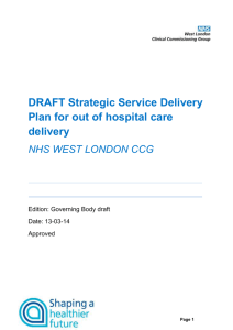 - NHS West London Clinical Commissioning Group
