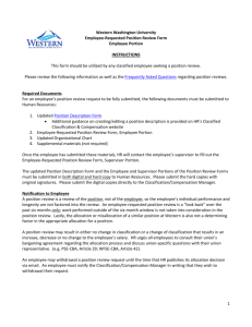 Employee Portion - Western Washington University