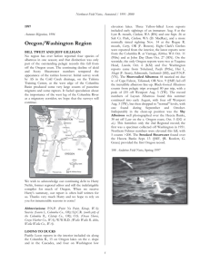 Oregon/Washington Region - Oregon Birding Association