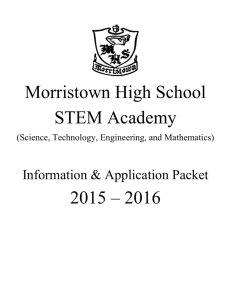 Application Packet - Morris School District