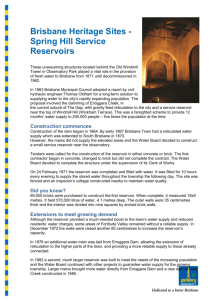 Spring Hill Service Reservoirs