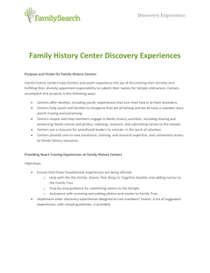 Objective - Ogden FamilySearch Library