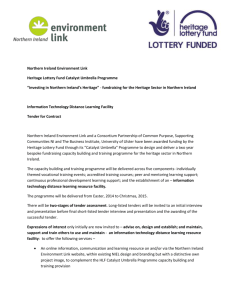 Northern Ireland Environment Link Heritage Lottery Fund Catalyst