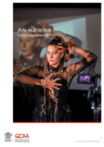 Arts in Practice - Queensland Curriculum and Assessment Authority