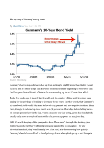 The mystery of Germany`s crazy bonds By Matt O`Brien May 8 at 11