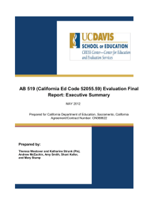 AB 519 Evaluation Final Report