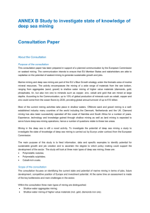 This consultation paper has been prepared in support of a planned