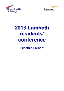 A4 newsletter template - Lambeth Housing Management