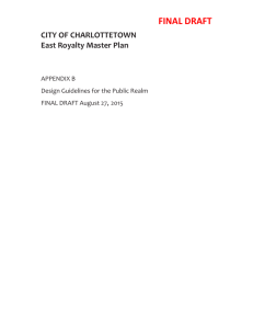 Appendix (B) - City of Charlottetown