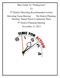 9TH District Mirroring Project Recommendation Actions Template