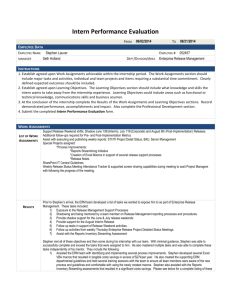 Lauver 2014 Intern Performance Evaluation