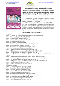 problems of physics, chemistry and biology (31 October, 2012
