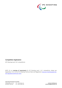 Competition Application Form - International Paralympic Committee