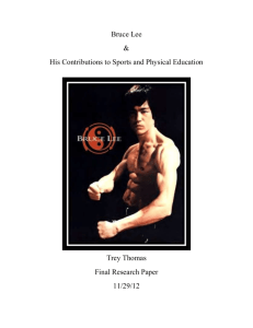 Bruce Lee Research Paper