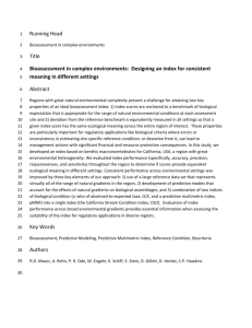 Bioassessment in Com..