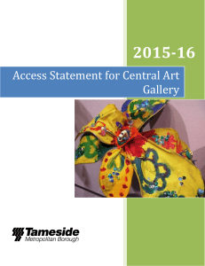 Access Statement for Central Art Gallery