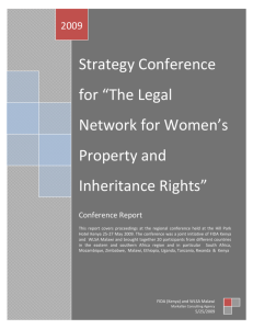Inheritance Legal Network Conference Report[1]