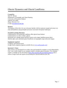 Glacier Dynamics and Glacial Landforms Created by: Mark W