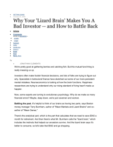 Lizard Brain - Ohio University College of Business