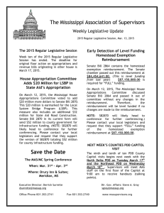 Week 10-March 13 - Mississippi Association of Supervisors