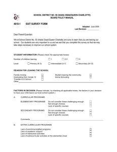 Exit Survey Form – Students