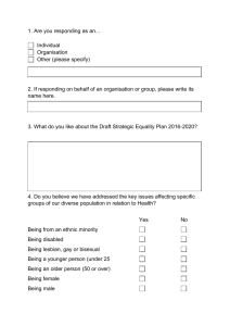 Consultation Questionnaire